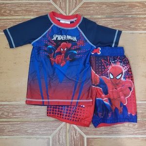 Spiderman Swim shirt & trunks